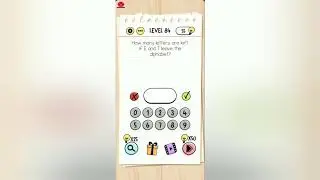 Brain Test Level 84 how many letters are left of e and t leave the alphabet