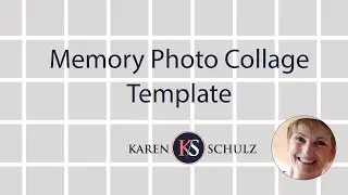Memory Photo Collage Template for Digital Scrapbooking