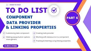 To-do list | Part 06 - Component Data Provider and Linking Properties | Magento 2 