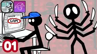 FIVE NIGHTS AT STICKMAN'S?? | Stickman Survival - Gameplay Walkthrough 01