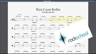 West Coast Rollin' Rockschool Grade 1 Drums
