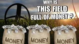 Metal Detecting A Field FULL OF MONEY || 100's Of Coins