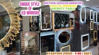 LED mirrors at cheapest price - Motion Sensor mirrors, Infinity Table, Defogging mirrors, Consoles