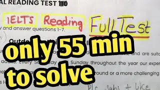 ielts reading tips and tricks IELTS EXAM Full Reading Practice| How to solve full ielts reading test