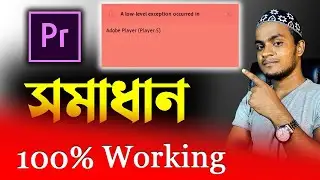 A low-level exception occurred in Adobe Premiere Pro | Problem Solved on Adobe Premiere Pro
