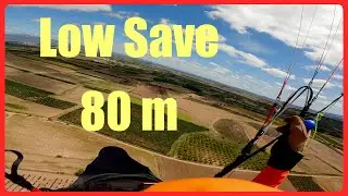 Paragliding Low save 80 m.
