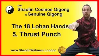 Qigong - 18 Lohan Hands #05 Thrust Punch Pt.2 - School Principal Grandmaster Wong Kiew Kit