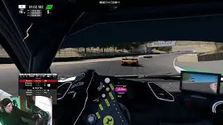 Assetto corsa Competizione at laguna seca in the FERRARI 488 EVO