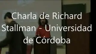 Richard Stallman en la Universidad de Córdoba