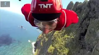 Remix Music motivation for extrême sport wingsuit flying