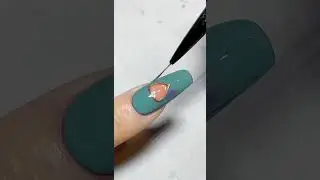 Hollow metal heart nail design.#nailtutorial #nailartdesigns #nails