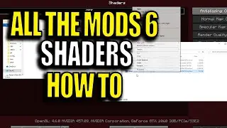 How to add Shaders to All The Mods 6 - Minecraft Modpack Tutorial