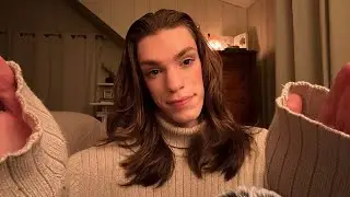 asmr face touching and hand massage 🤎