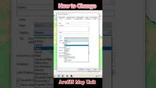 How to Change Map Units in ArcGIS #ArcGIS Shorts #Shorts