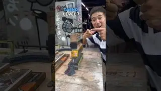 Level 1-7 Fingerboard Challenge 😮‍💨 #fingerboard #techdeck #skate