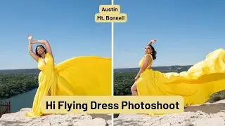 Hi Flying Dress Photoshoot with Briana | SMDV B500 TTL