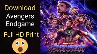 How to Download | Avengers End Game | In Hindi and any movies Easily