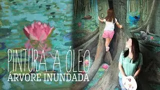 #002 Pintura a óleo: Árvore inundada - aula