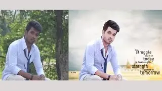 Photoshop Tutorial | Photo Manipulation Change Background & Make Whiteness on Face