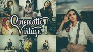 Lightroom Preset Free Tutorials | How To Get Cinematic Vintage Tone | +DNG Link | Preset #10
