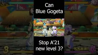 Can blue gogeta stop a21's new level 3? #dbfz #dragonball #short #shorts