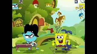 Mugen Request: Gumball Watterson & Ashley vs Spongebob & Aardvark