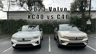 Volvo XC40 versus C40. Both Recharge // Which one you prefer?