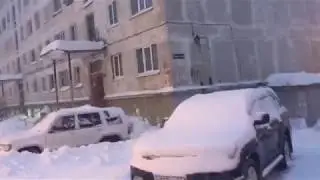 Прогулки по Магадану  Часть 10 Снегопад Walk to Magadan  Part 10 Snowfall