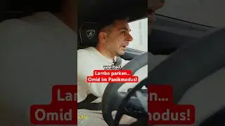 Omid holds his breath while parking this Lamborghini.