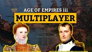 Napoleon vs Queen Elizabeth | 1vs 1 | Age of empires iii asian dynasties | Multiplayer Gameplay