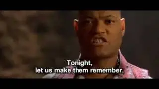 Morpheus' Inspiring Speech