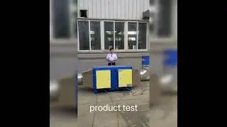 remove fume purification effective of ESP filter test #purifier #machine