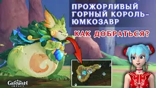👣Как найти босса - Прожорливый Горный Король-Юмказавр | Геншин Импакт 5.0
