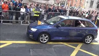 Pope Francis Leaves Dublin Castle, Dublin, Ireland.