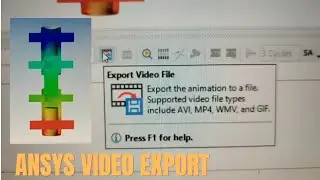 How to save simulation video on ANSYS
