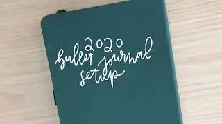 2020 bullet journal setup + january plan with me
