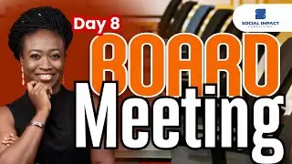 How to run a Nonprofit Board Meeting