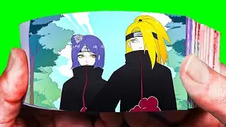 DEIDARA & KONAN a parody of naruto - Minecraft Anime - Flipbook Animation
