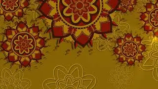 decorative background with golden frame | E Card | Free Version Footage | no copy right |