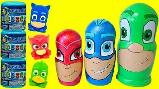 PJ Masks Toy Nesting Doll with New Disney PJ Masks Mashems Series 3