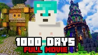 The EPIC First 1000 Days of my Minecraft Survival Adventure! [FULL MOVIE]
