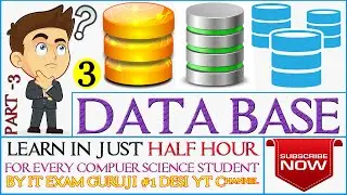 DBMS TUTORIALS | DATABASE MANAGEMENT SYSTEM TUTORIAL FOR BEGINNERS | FULL LECTURE COURSE IN HINDI