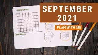 PLAN WITH ME | September 2021 Minimalist Bullet Journal Set Up