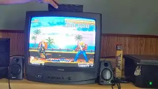 MiSTer through composite vs a real Neo Geo MVS to the same TV