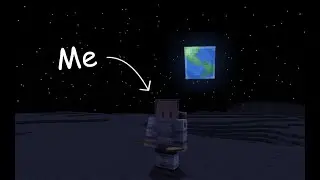 I went to THE MOON in Minecraft!