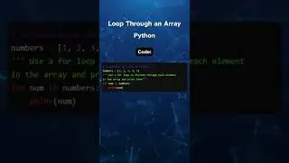Loop Through an Array in Python 