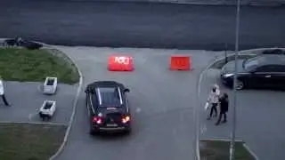 Скейт на верёвочке.
