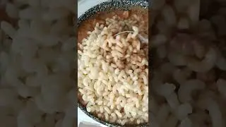ACMP. Паста с колбасками, сыром и миндалём. Очень быстро и вкусно