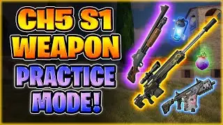 How to PRACTICE with CH5 S1 WEAPONS in *Custom Games* Fortnite