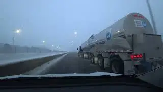 House to office in heavy snow
